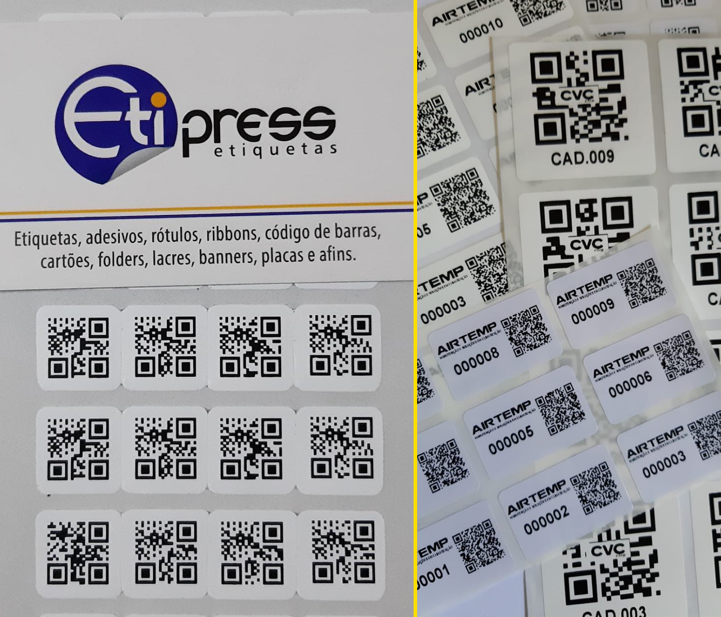 ADESIVO CHARADA INTERROGAÇÃO QR CODE 10x8,5 CM - BRANCO E LARANJA 